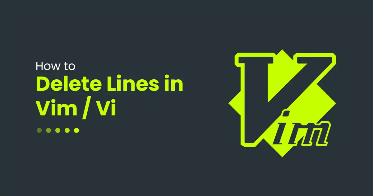 How to Delete Lines in Vim Vi